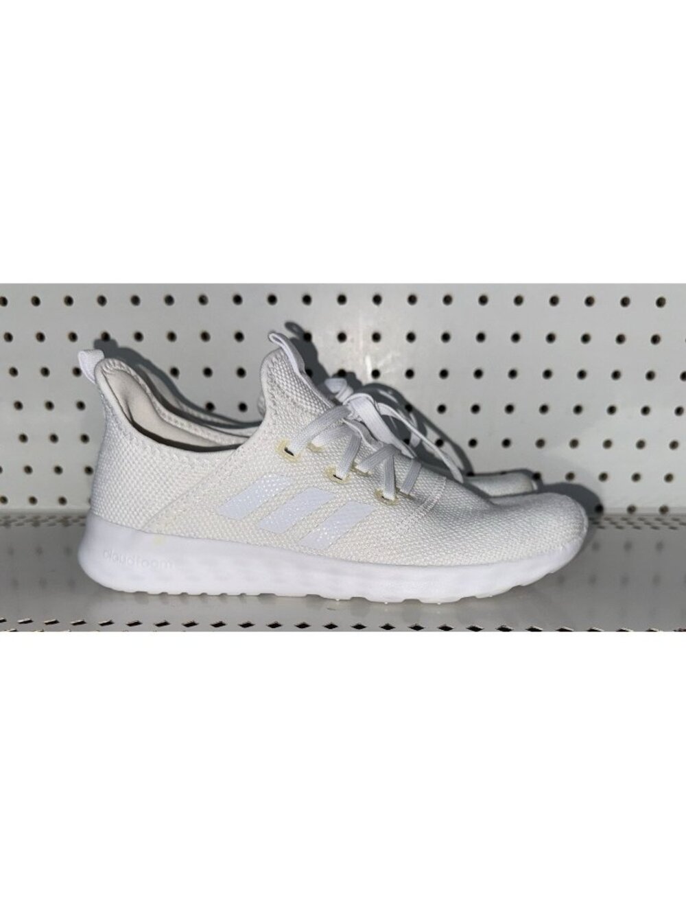 Adidas Cloudfoam Pure Womens Athletic Running Shoes Size 8 White FW7598